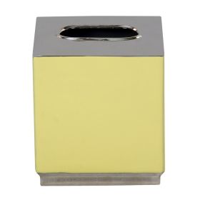 Trier Bath Accessories (Color: Yellow, size: Tissue Holder)