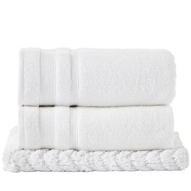 Chelsea Collection (Color: White, size: 3 Piece Set (27" x 54" | 20" x 30" | 27" x 54"))