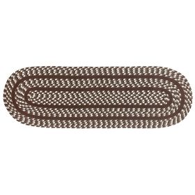 Crecent Collection (Color: Brown, size: 24" x 72" Runner)