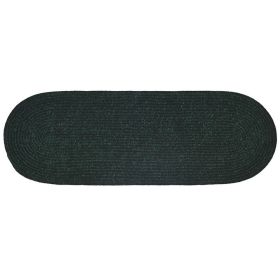 Chenille Solid Collection (Color: Emerald Green, size: 24" x 108" Runner)