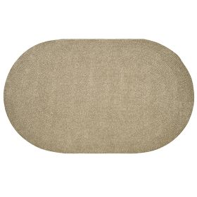 Chenille Solid Collection (Color: Dove, size: 42" x 66" Oval)