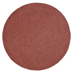 Chenille Solid Collection (Color: Mauve, size: 96" Round)