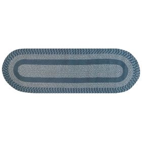 Newport Collection (Color: Slate Blue, size: 24" x 72" Runner)