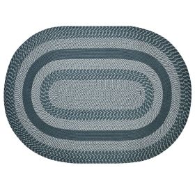 Newport Collection (Color: Slate Blue, size: 96" x 120" Oval)
