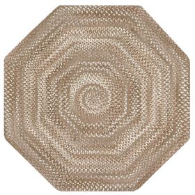 Ombre Chenille Collection (Color: Beige, size: 48" Octagonal)