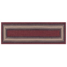 Woodbridge Rectangular Collection (Color: Cranberry, size: 24" x 96" Runner)