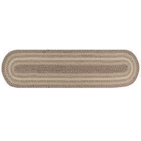 Woodbridge Oval Collection (Color: Ivory, size: 24" x 108" Runner)