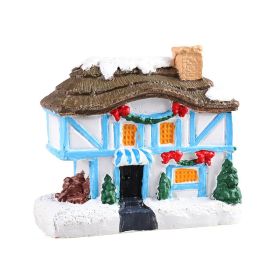 Christmas Small House Micro Landscape Resin Decorations (Option: Medium Type F Type)