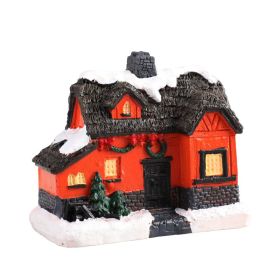 Christmas Small House Micro Landscape Resin Decorations (Option: Medium Type G Type)