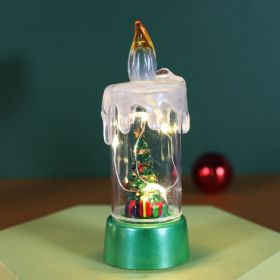 Christmas Decorations Candle Light Desktop Ornaments (Option: Copper Wire Christmas Tree)