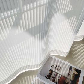 Vertical Blinds Vertical Dream White Curtain (Option: White-130cmx250cm hook)